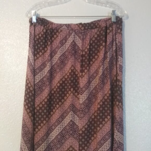 Friday Los Angeles women's size XL purple, pink multicolored maxi skirt - Picture 5 of 11